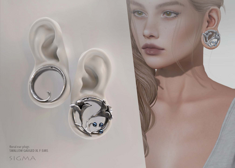Second Life Marketplace - SIGMA Floral ear plugs